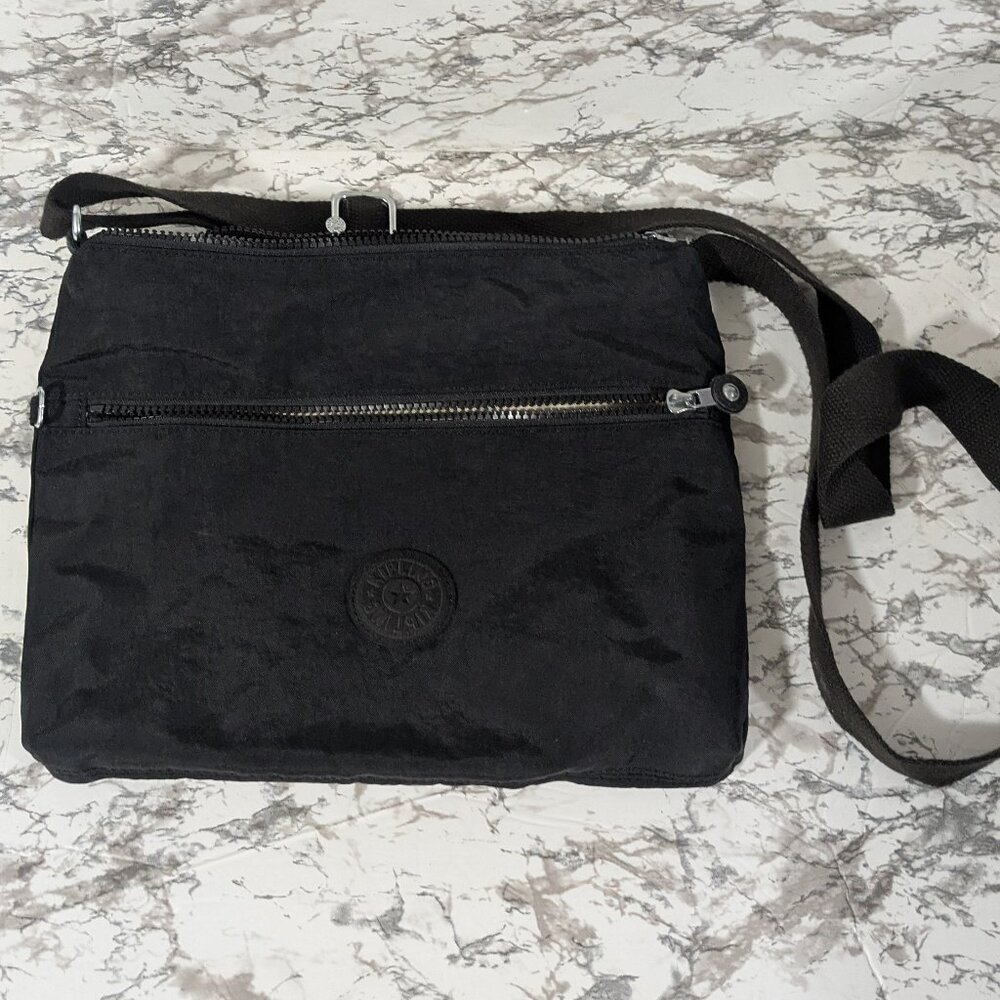 Kipling Annabelle Solid Black Crossbody Strap Mul… - image 1